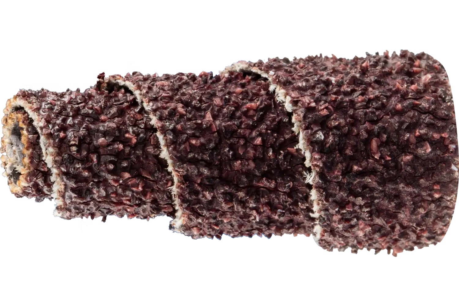 Picture of Pferd Cartridge Roll, 1/2" x 1, 1/8" Arbor, Tapered shape, 60 Grit, Aluminum oxide